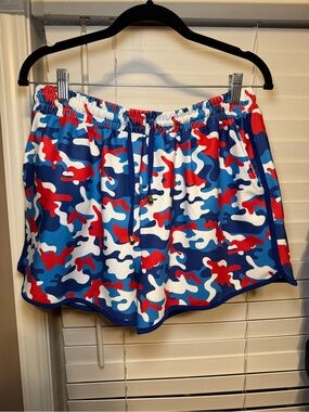 Jess Lea Everyday Shorts in Red, White & Blue Camo